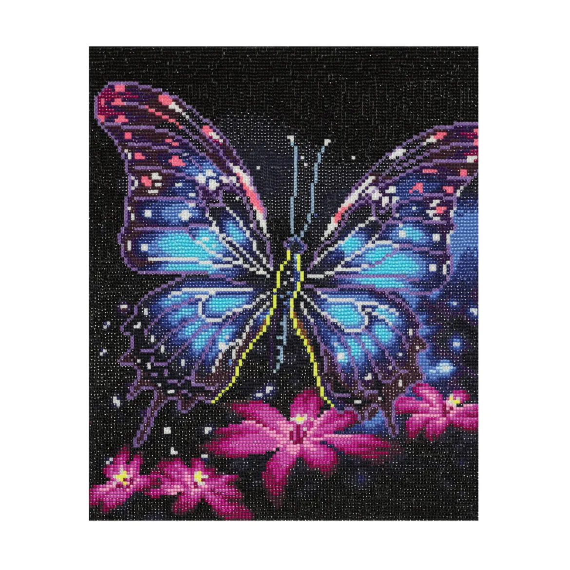 Bling Dots Glow, diamond painting för barn självlysande fjäril 33×40 cm