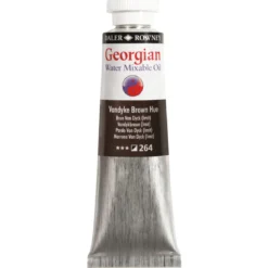 Georgian Water Mixable Oil Colour, vattenlöslig oljefärg 37 ml Vandyke Brown Hue 264