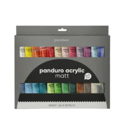 Panduro Acrylic matt set – 24×30 ml med matta akrylfärger