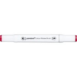Panduro Colour Marker Brush, penselspets & snedskuren spets – Scarlet 13
