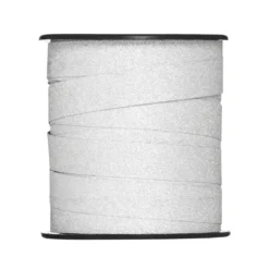 Presentband 25 meter på rulle, 1 cm brett – guld metallic