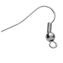 Örhängeskrokar av silver – tillverkade av 100% 925 sterling silver, 1 par