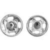 Tryckknapp 15 mm 4 st silver