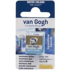 van Gogh akvarellfärg halvkopp – Interference Yellow 844