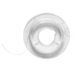 Vit platt / flat elastisk smyckestråd Ø0,3 mm, 10 meter